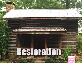 Historic Log Cabin Restoration  Rutherford County, North Carolina