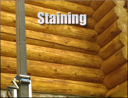  Rutherford County, North Carolina Log Home Staining
